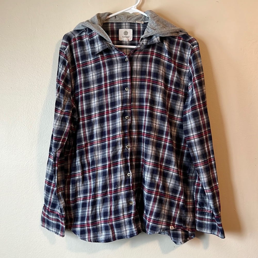 Element Hooded Button Down